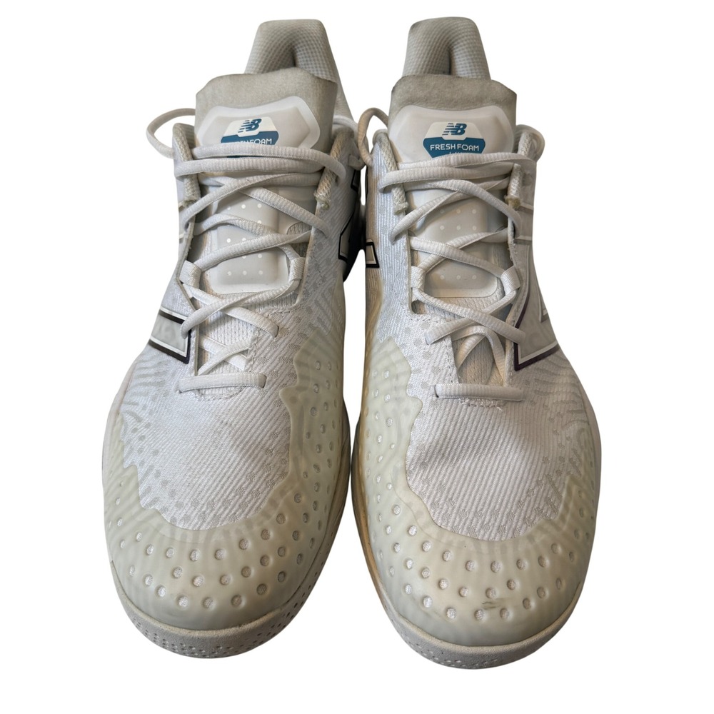 New Balance Fresh Foam Lav V2 White Blue Tennis Shoes MCHLAVL2 Mens 14 - Picture 2 of 8